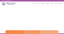 Desktop Screenshot of childrenstherapyinnovations.com